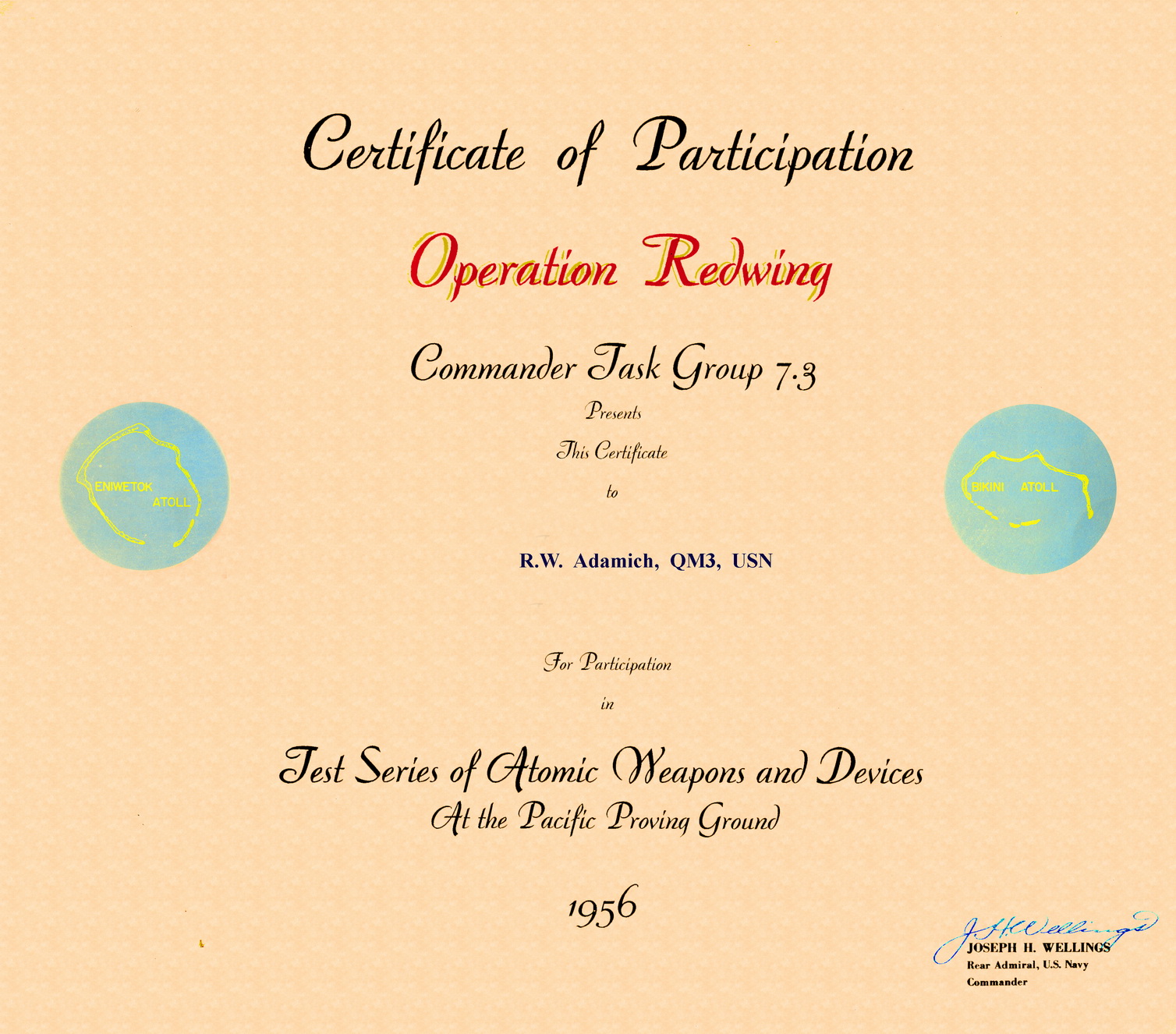 Certificate of participation